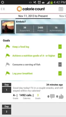 Calorie Counter android App screenshot 1