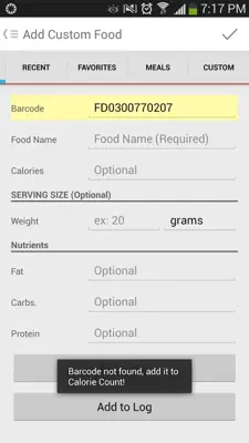 Calorie Counter android App screenshot 2